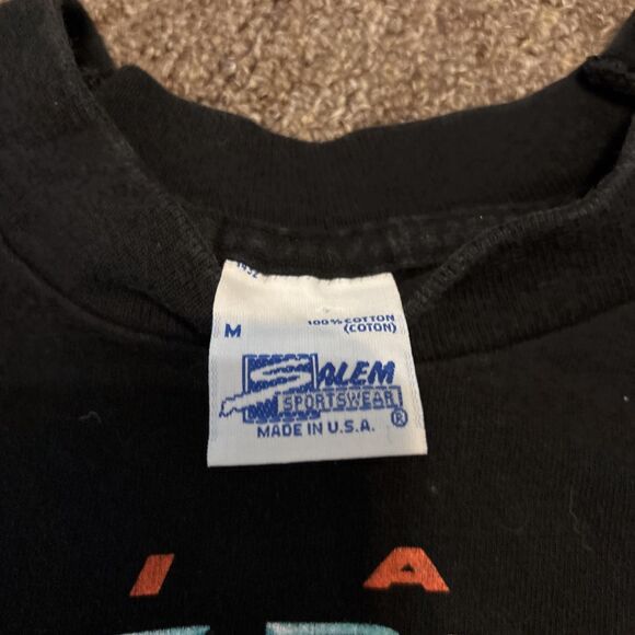 Miami Dolphins vtg '92 Single Stitch Helmet t shirt Salem Sportswear Medium +1 - Picture 5 of 9